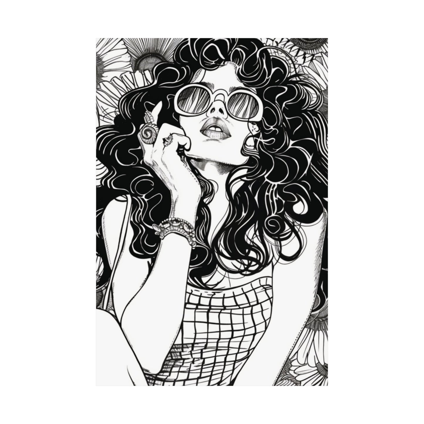 Retro Muse Printed Poster