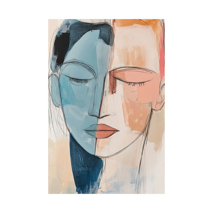 Dual Tone Face Poster
