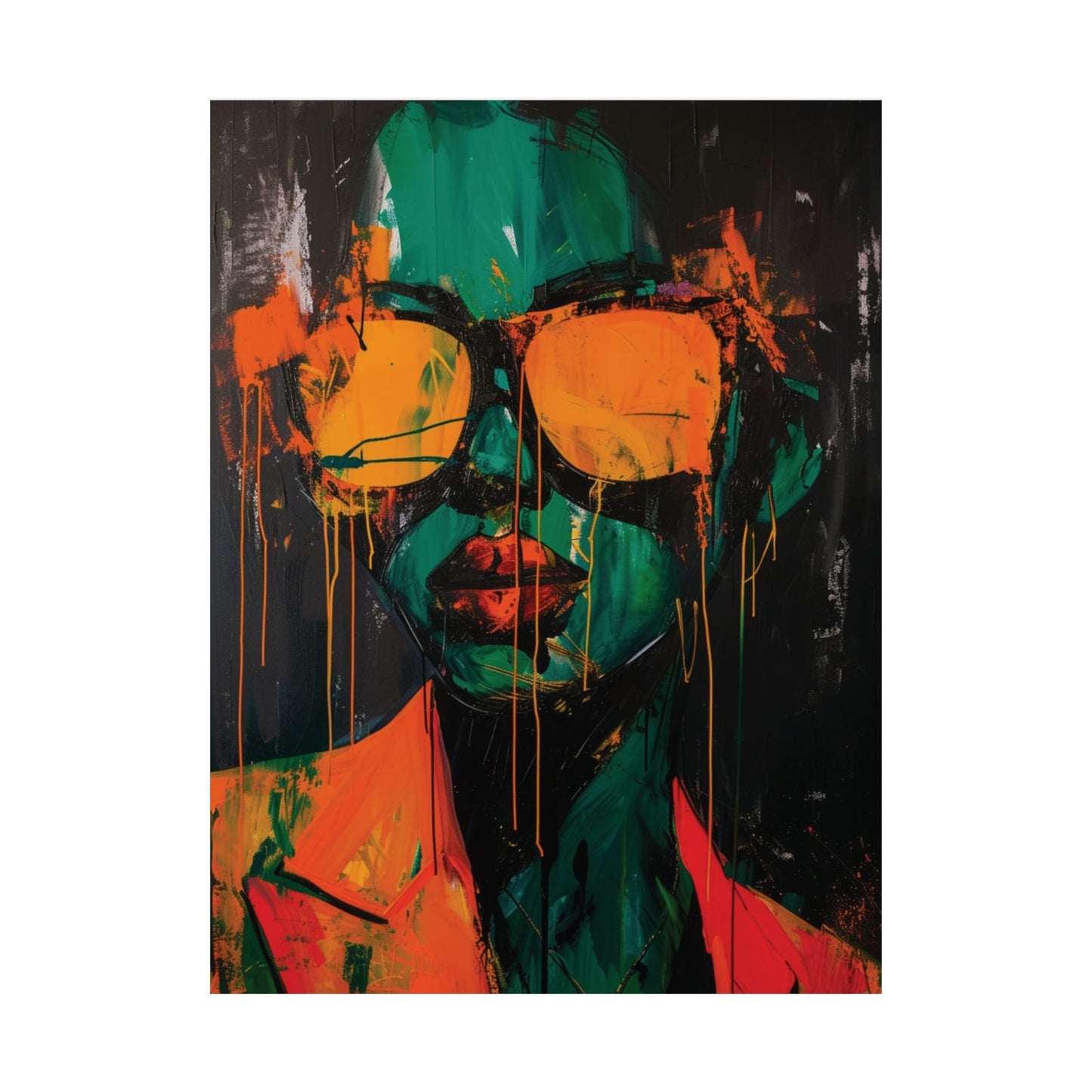 Neon Attitude Printed Poster