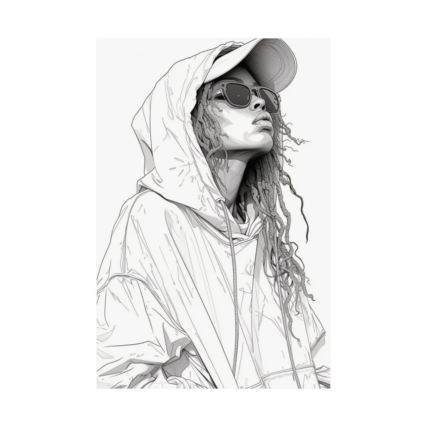 Urban Cool Portrait Printed Poster