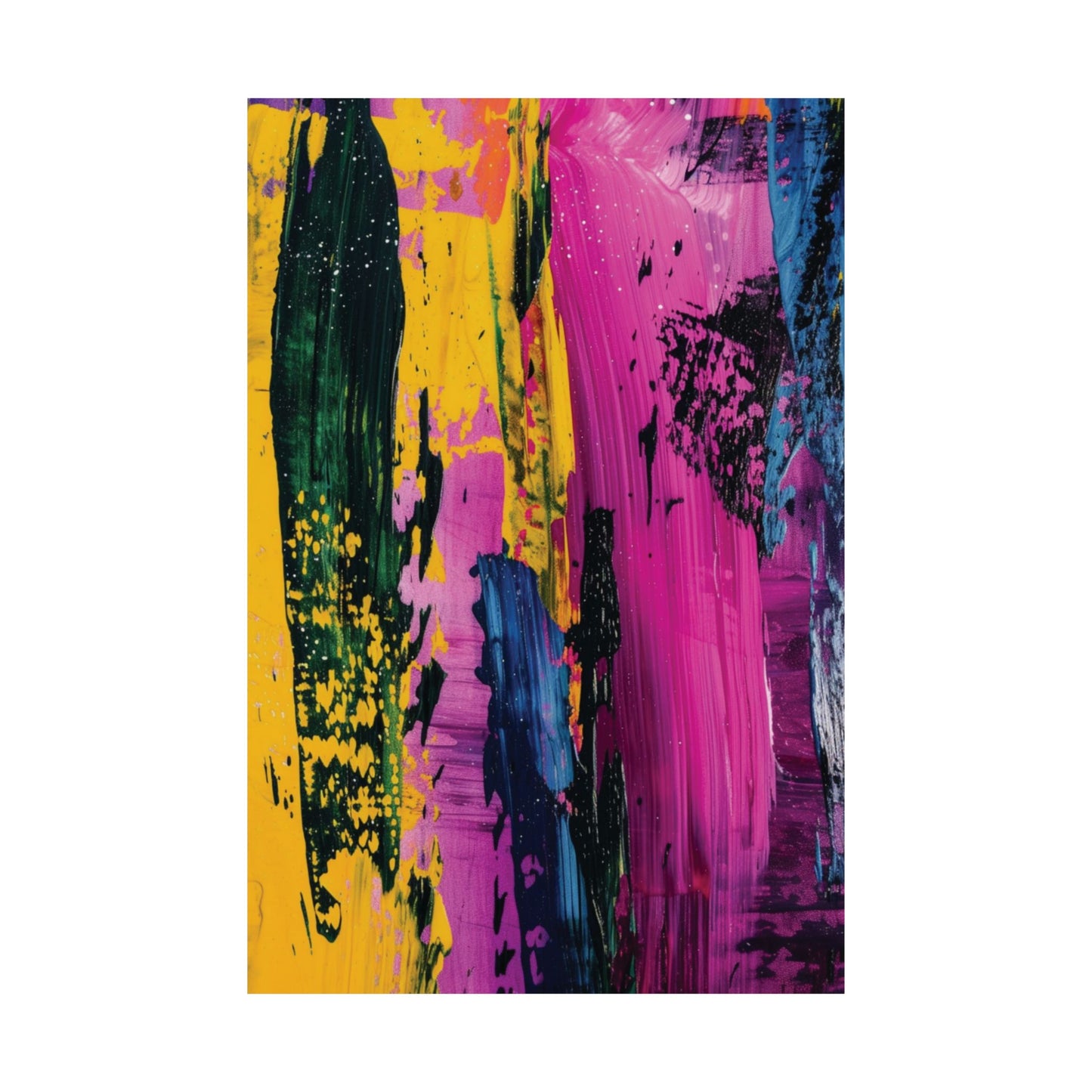 Vivid Motion Abstract Printed Poster