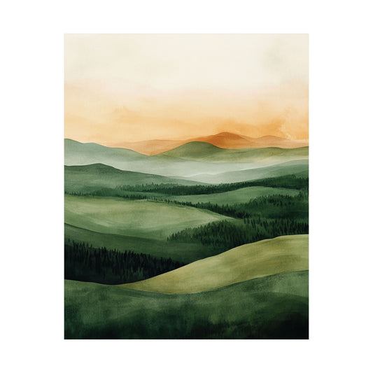 Emerald Green Valley Poster