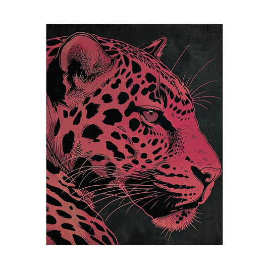 Crimson Panther Printed Poster