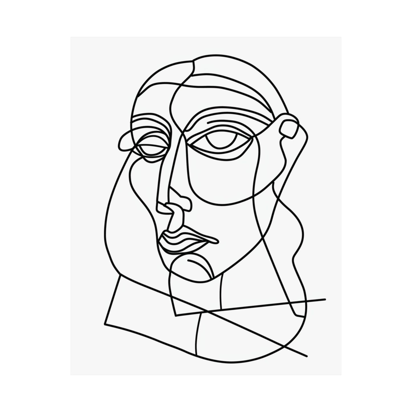 Linear Gaze Printed Poster