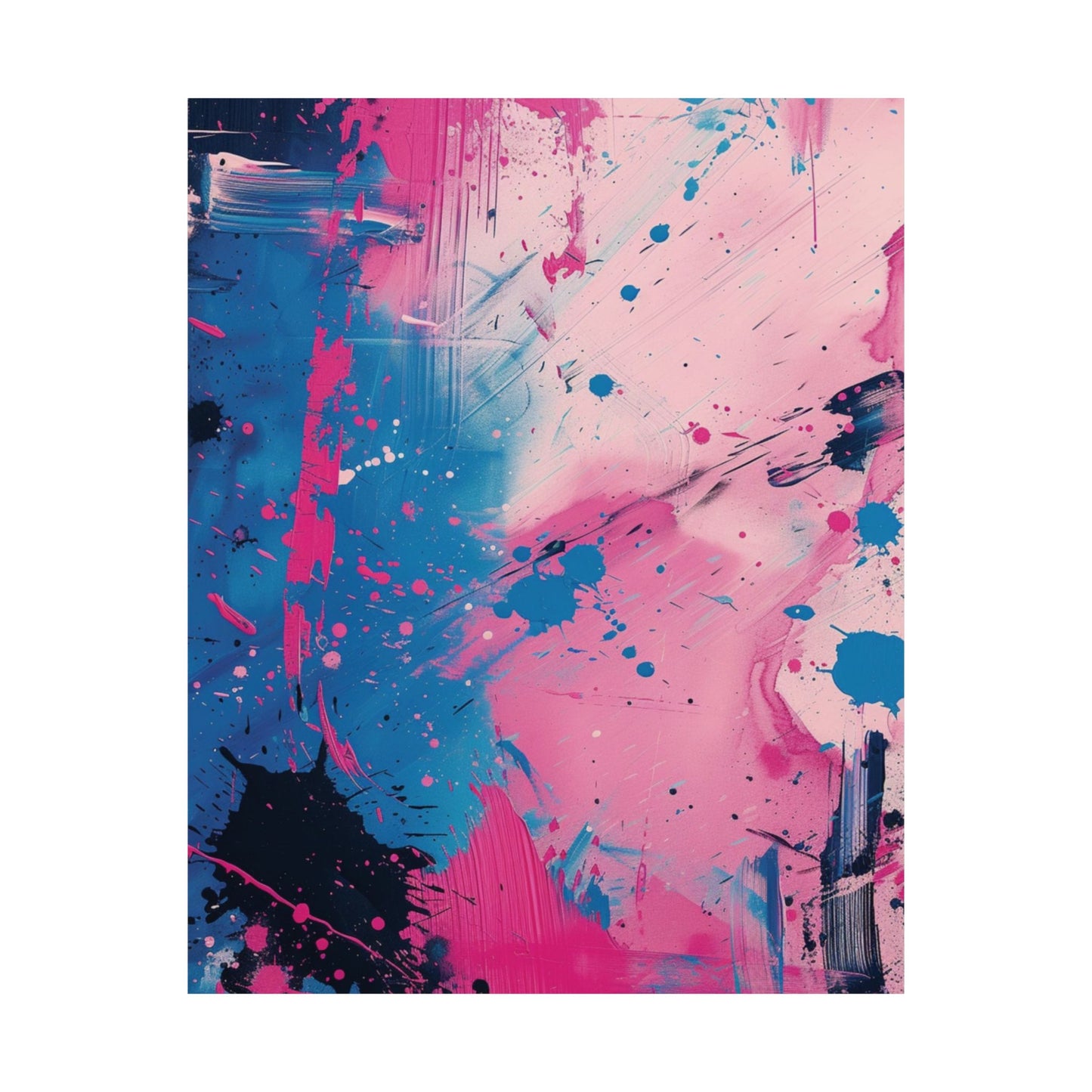 Cosmic Splash Abstract Printed Poster