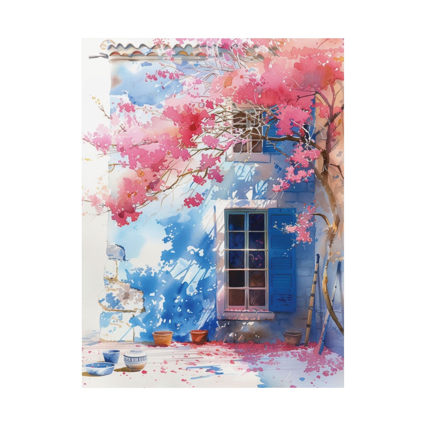 Mediterranean Bloom Printed Poster