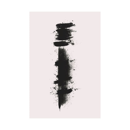 Zen Ink Splatter Poster