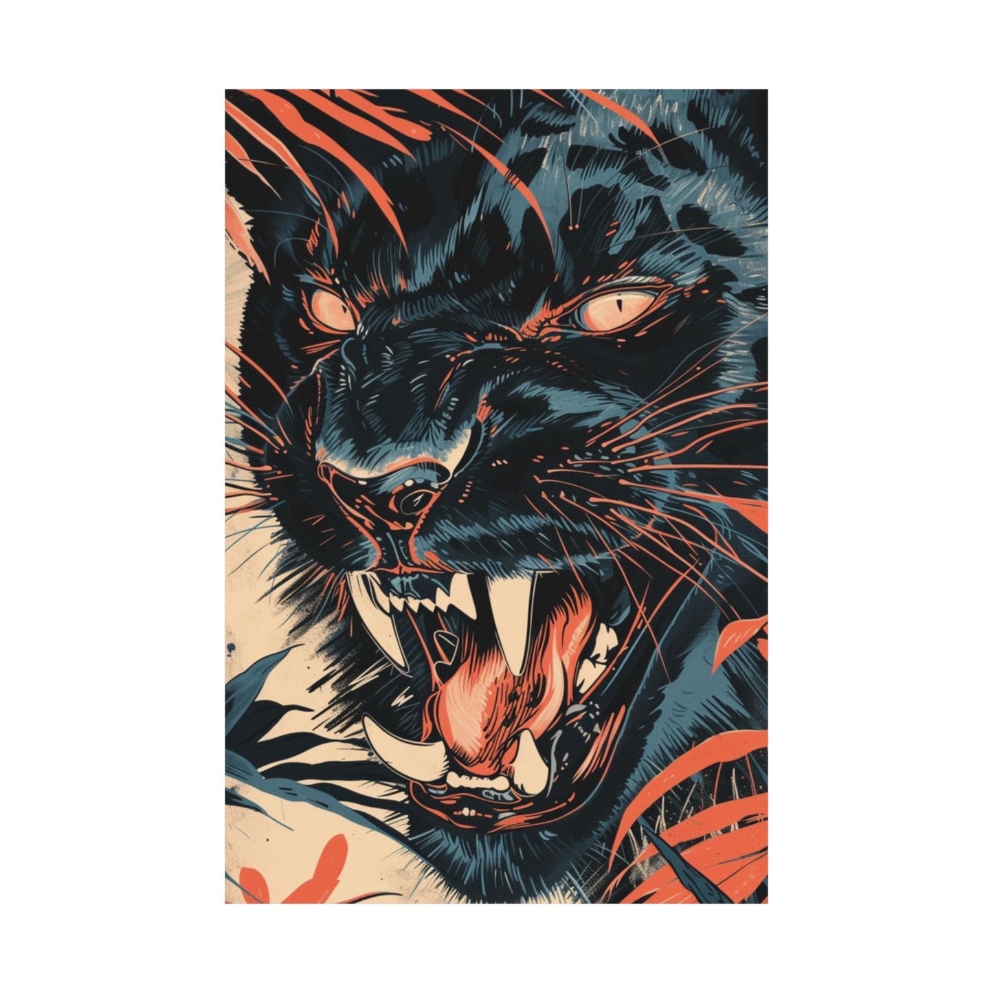 Fierce Panther Printed Poster