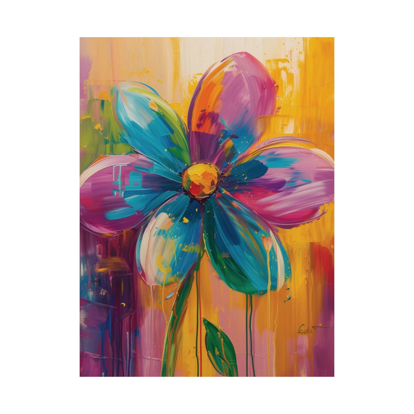 Color Bloom Printed Poster