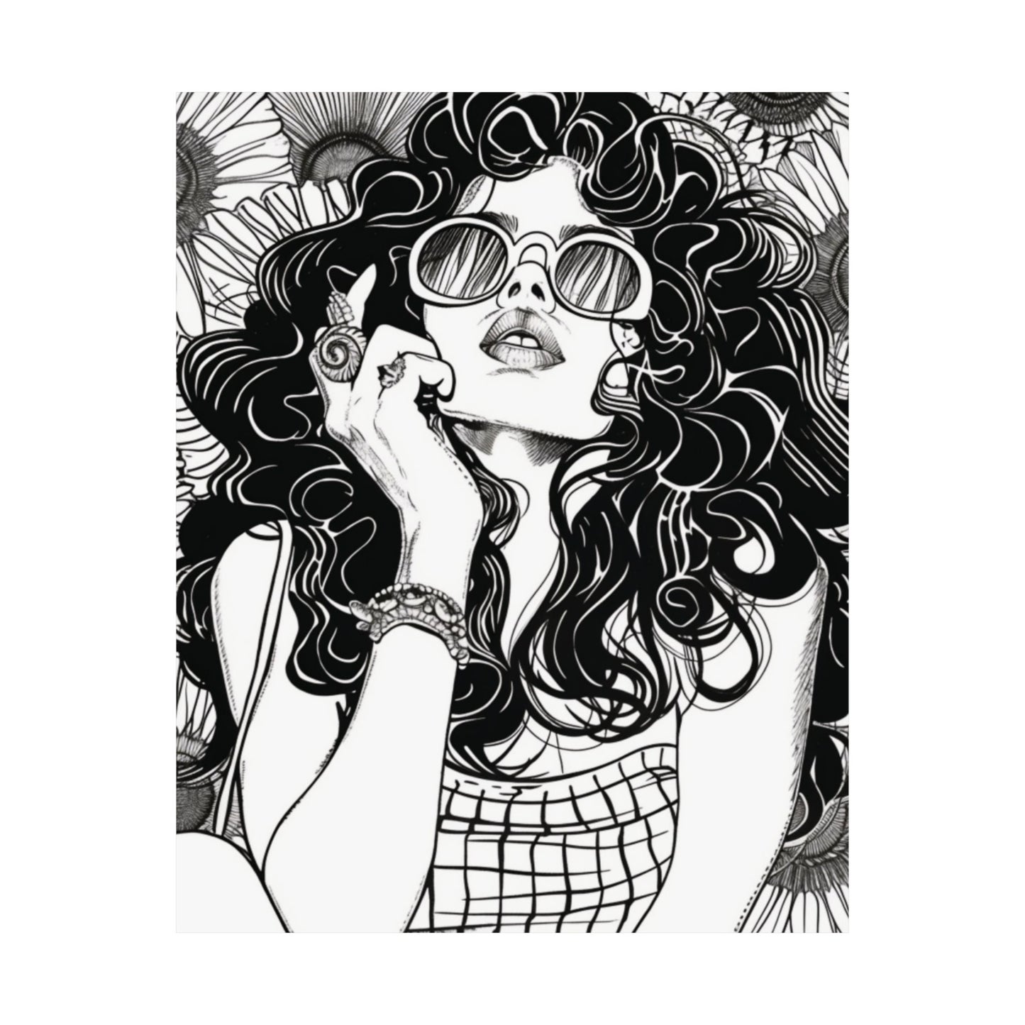 Retro Muse Printed Poster