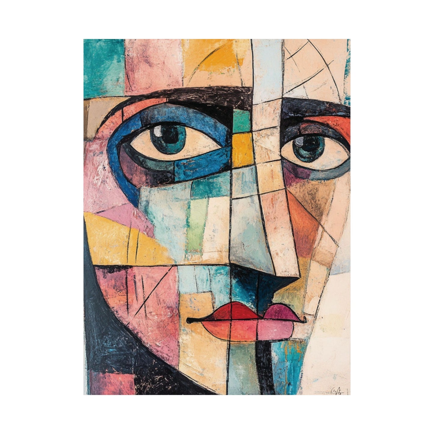 Picasso Style Wall Art Poster