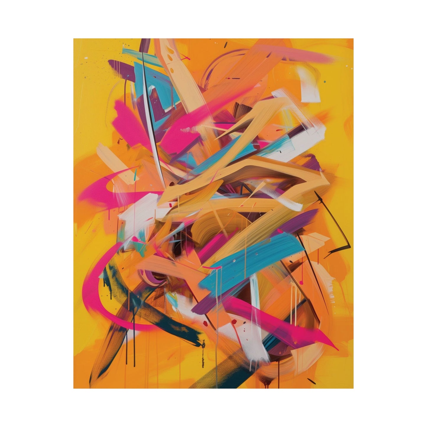 23: Vivid Motion Abstract Printed Poster