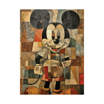 Cubist Mickey Mouse Poster