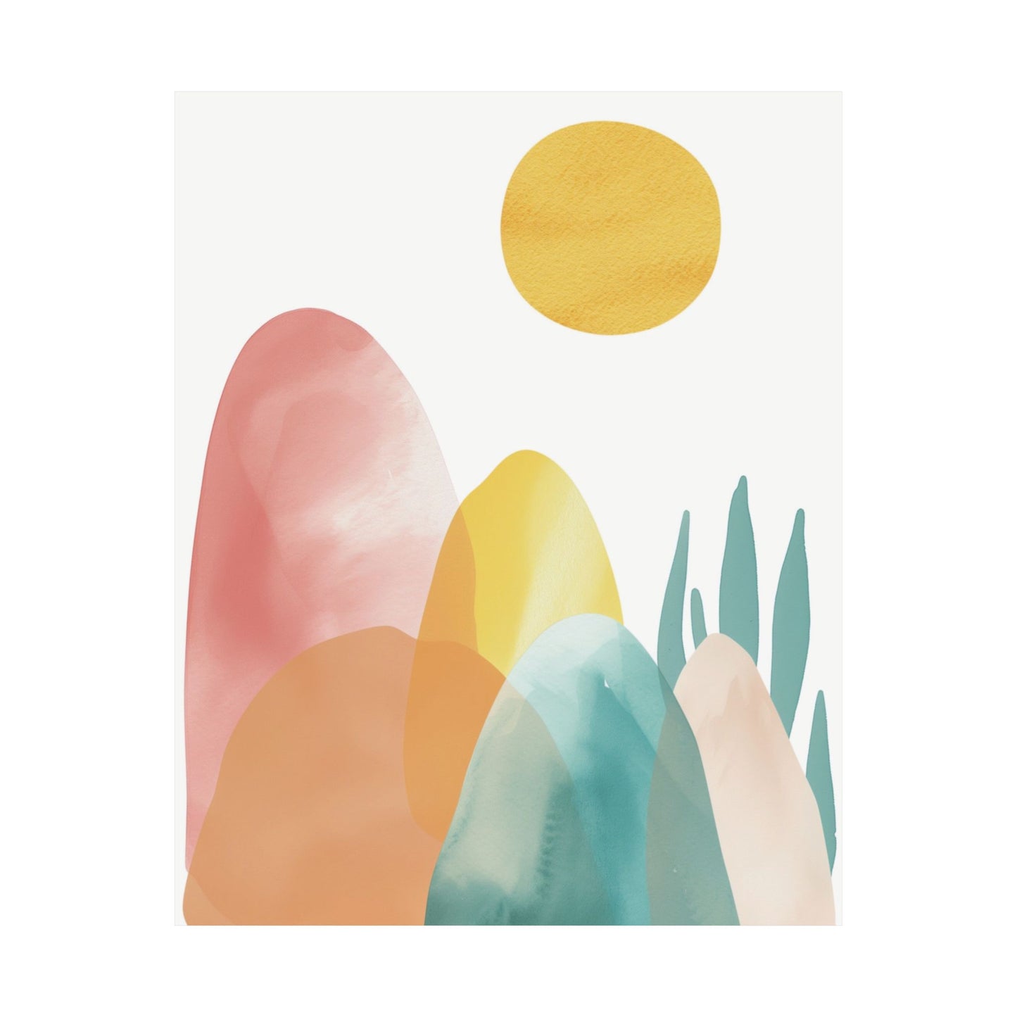Pastel Horizon Printed Poster