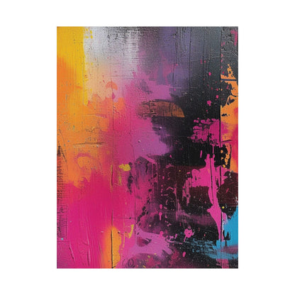 Electric Sunset Abstract Poster
