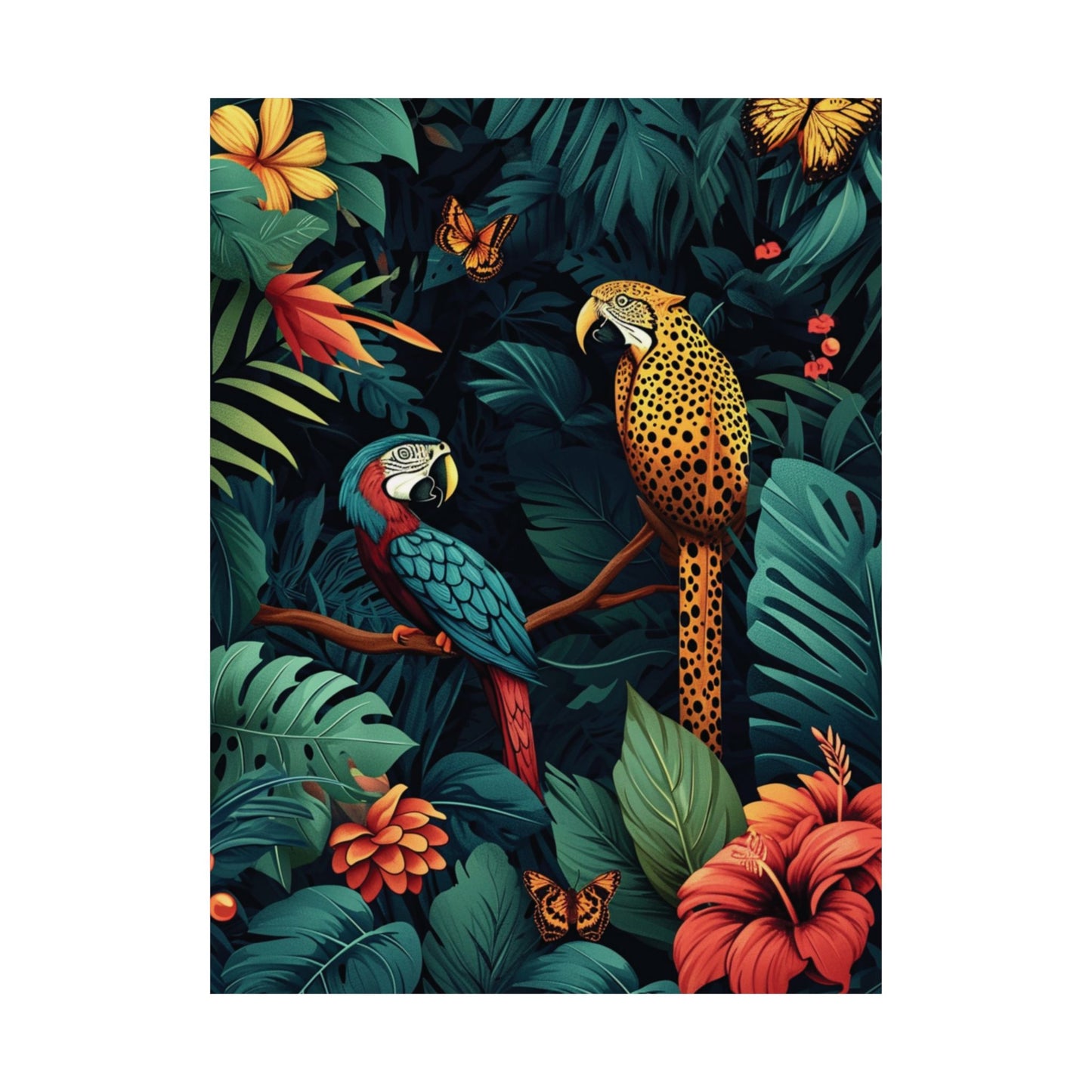 Tropical Encounter Printed Poster