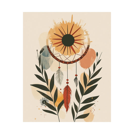 Boho Solar Dreamcatcher Poster