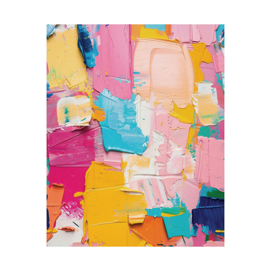 Color Harmony Abstract Printed Poster