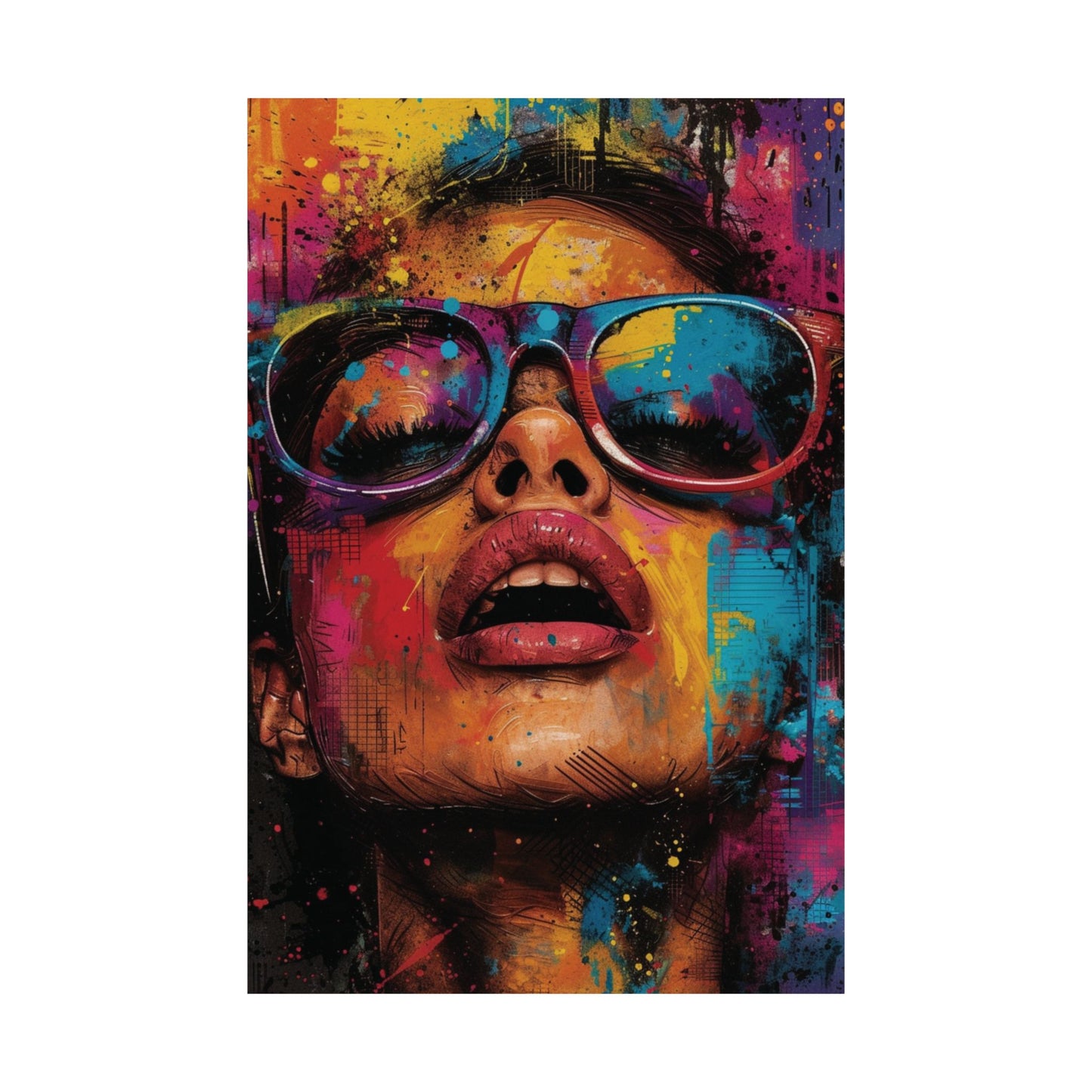 Neon Muse Printed Poster