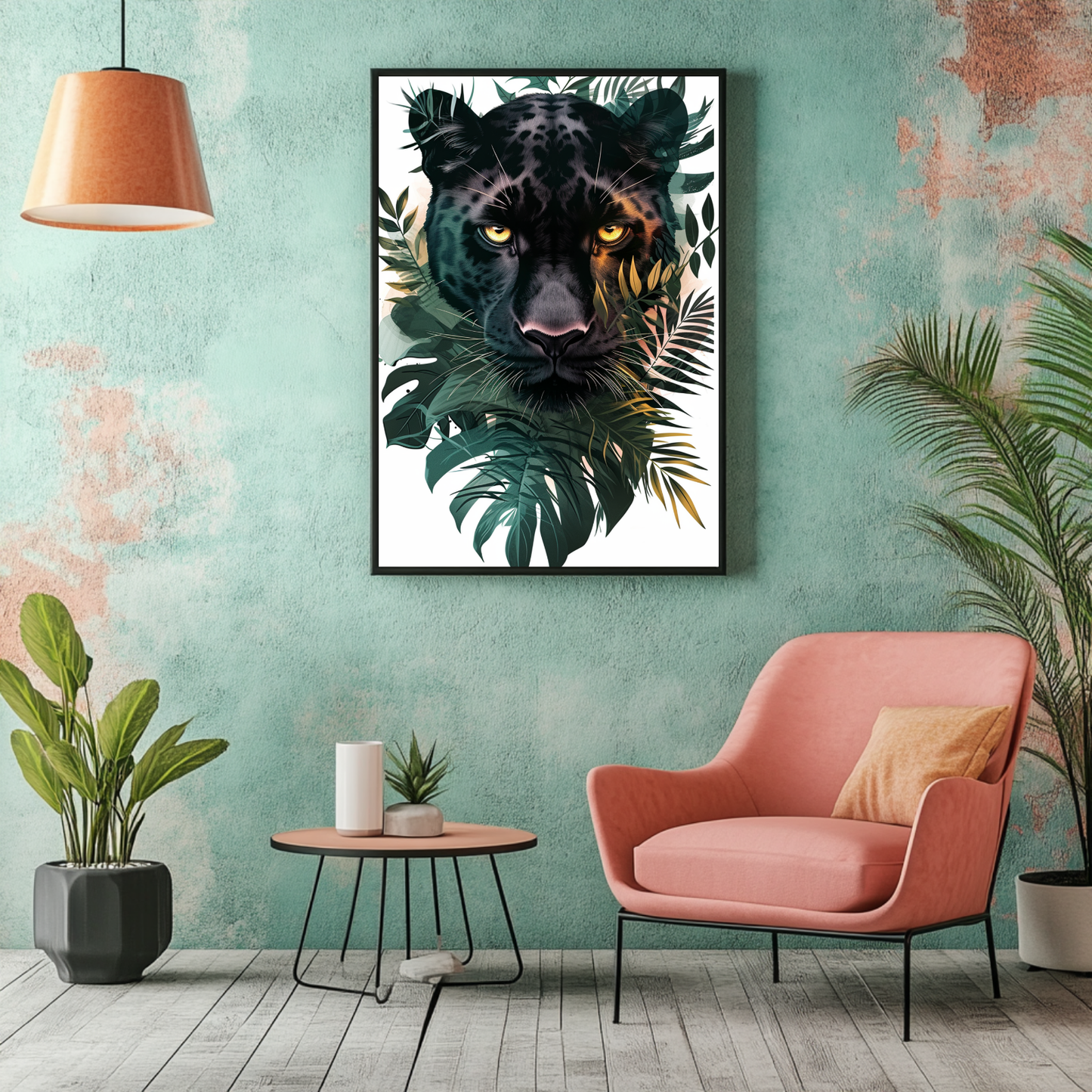 Jungle Panther Printed Poster